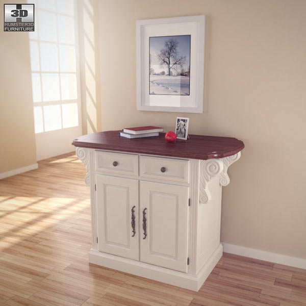 Traditions Kitchen Island 3D model