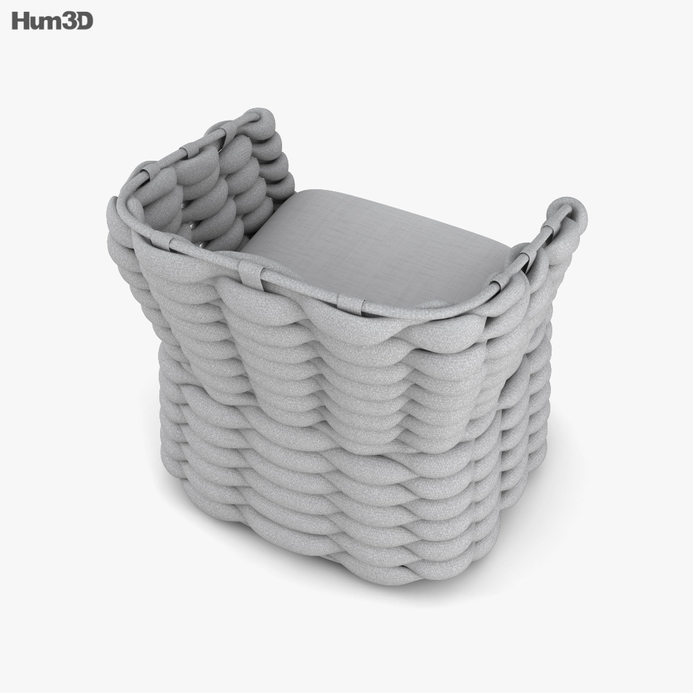 Arhaus Melbourne Outdoor Swivel Dining armchair 3D model Download in