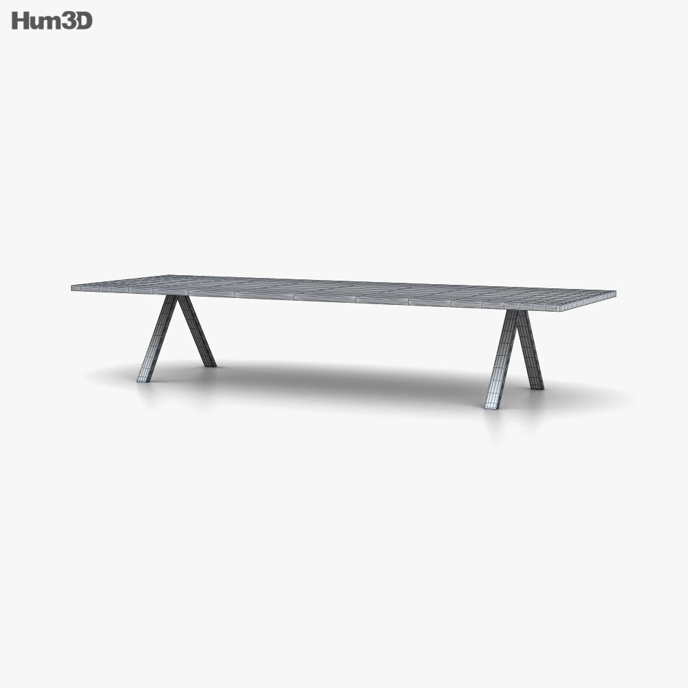 Arper Cross Table 3D model - Download in MAX, OBJ, FBX, C4D