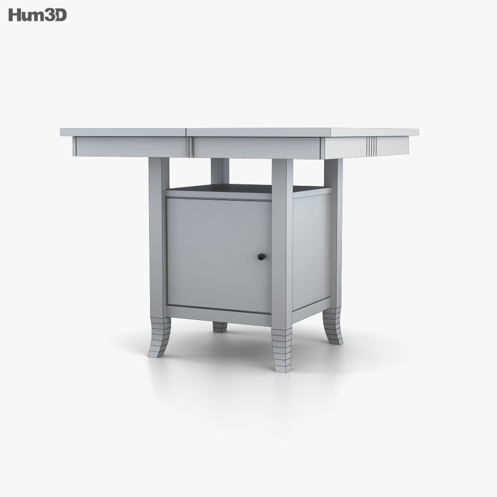 Ashley Lynx Extension Pub Table 3D model Download in MAX, OBJ, FBX, C4D