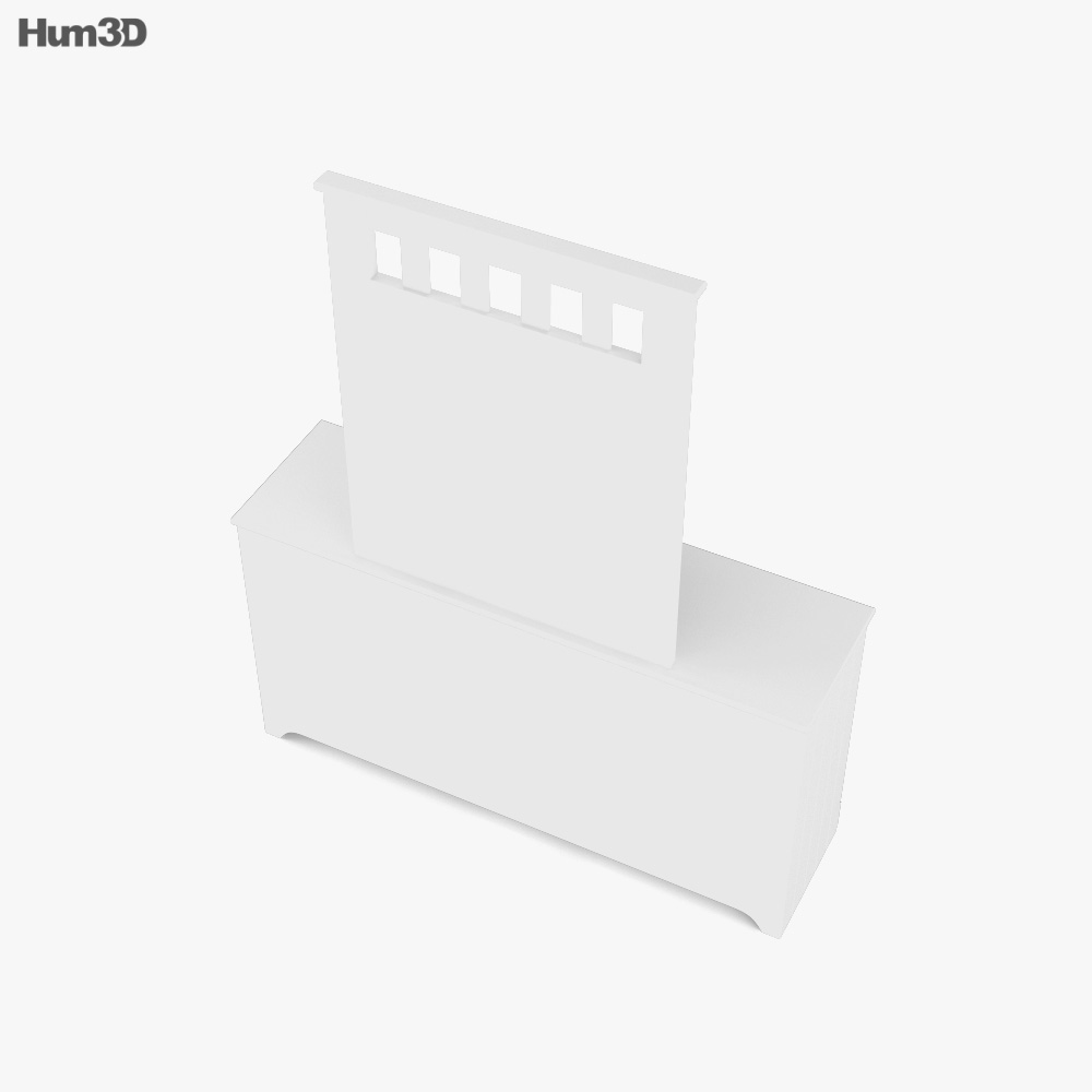 Ashley Lulu Dresser & mirror 3D model Download in MAX, OBJ, FBX, C4D