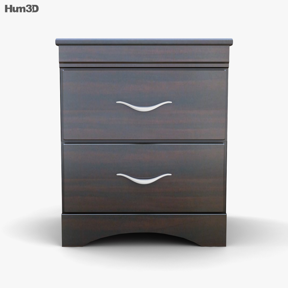 Ashley Xcess Nightstand 3D model Download in MAX, OBJ, FBX, C4D