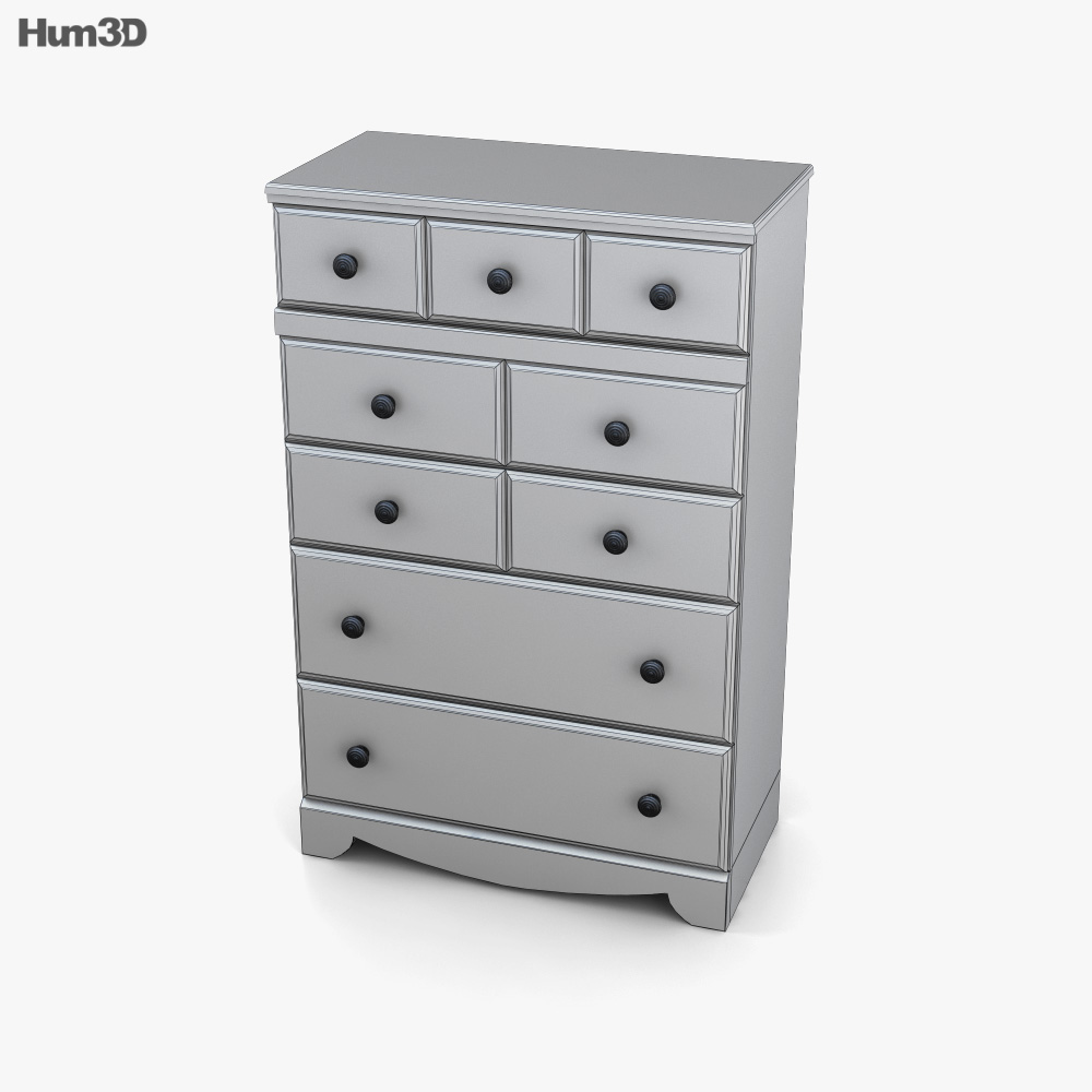 Ashley Shay Chest of Drawers 3D model Download in MAX, OBJ, FBX, C4D
