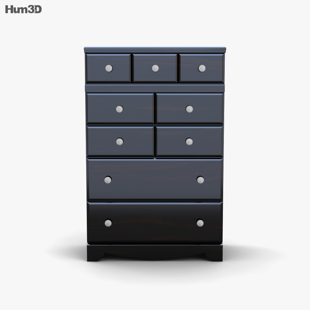 Ashley Shay Chest of Drawers 3D model Download in MAX, OBJ, FBX, C4D