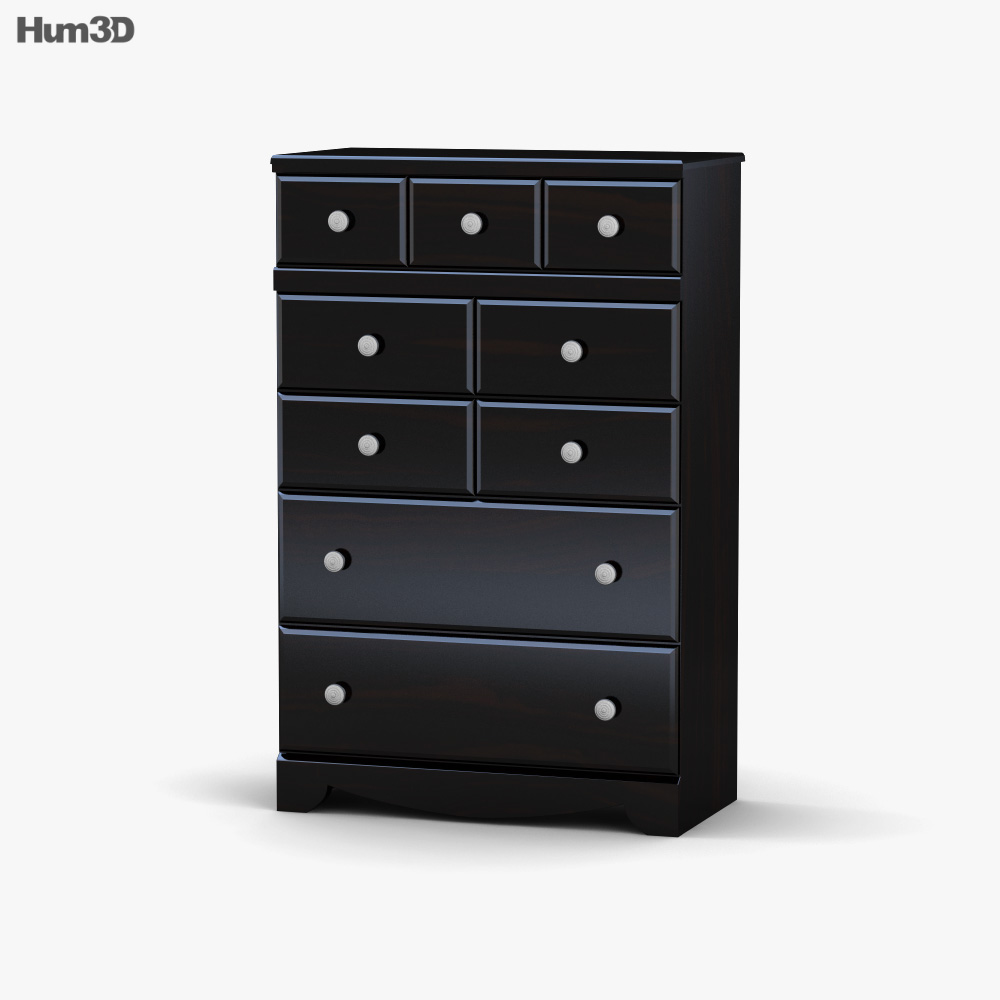 Ashley Shay Chest of Drawers 3D model Download in MAX, OBJ, FBX, C4D