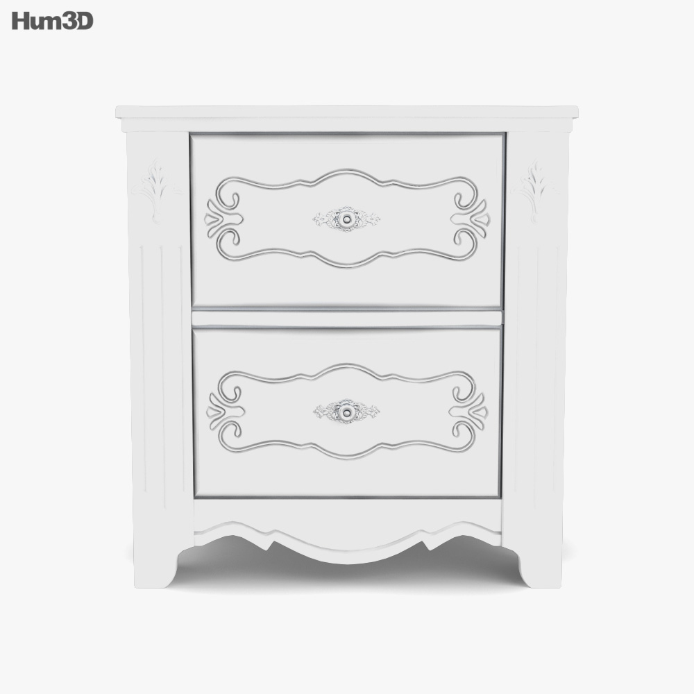 Ashley Exquisite Nightstand 3D model Download in MAX, OBJ, FBX, C4D