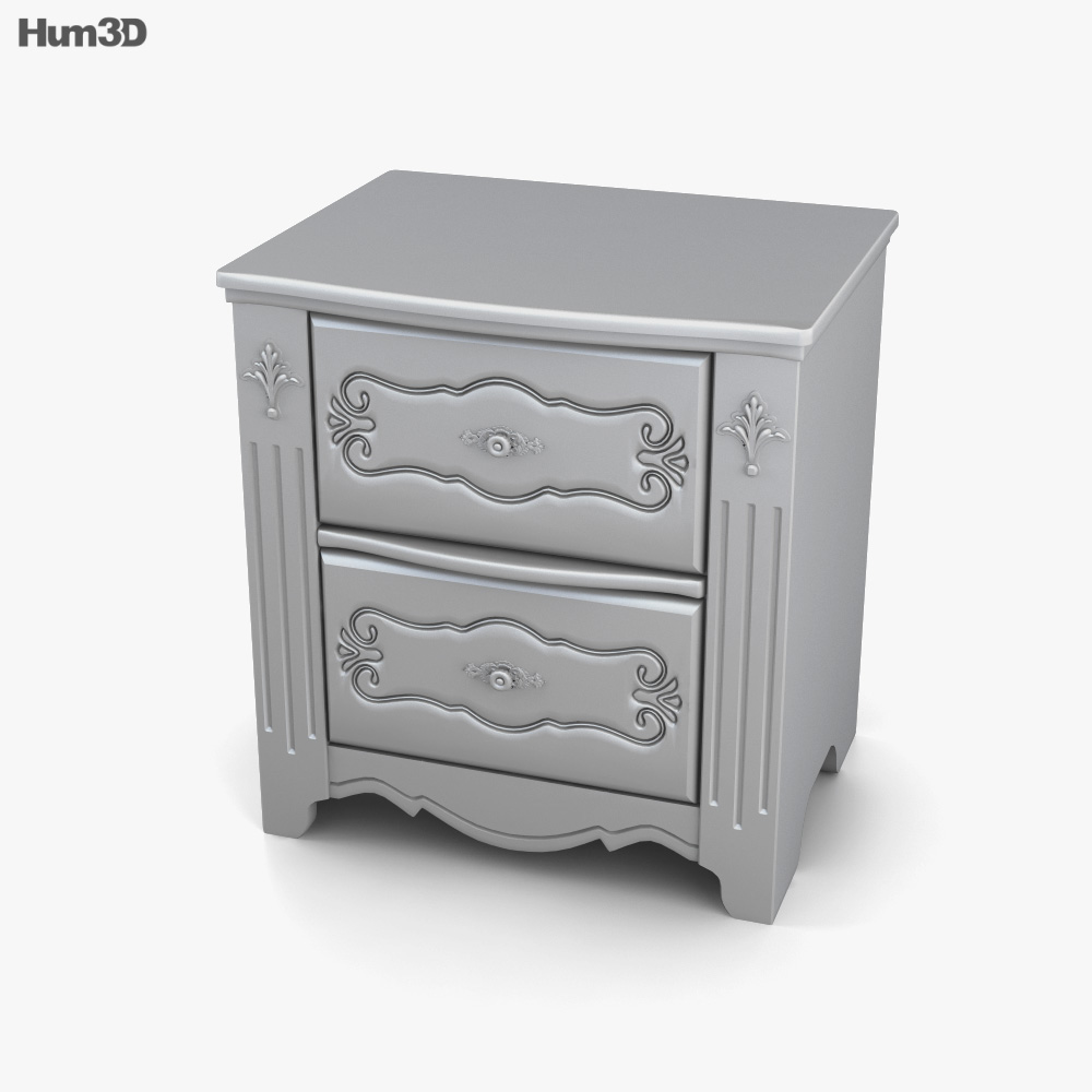Ashley Exquisite Nightstand 3D model Download in MAX, OBJ, FBX, C4D