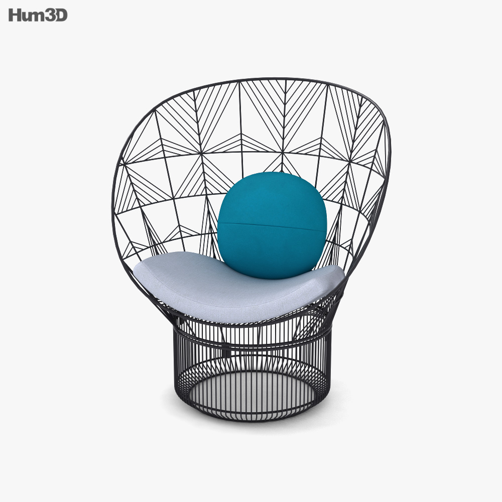 Bend Goods Peacock Chair 3D model