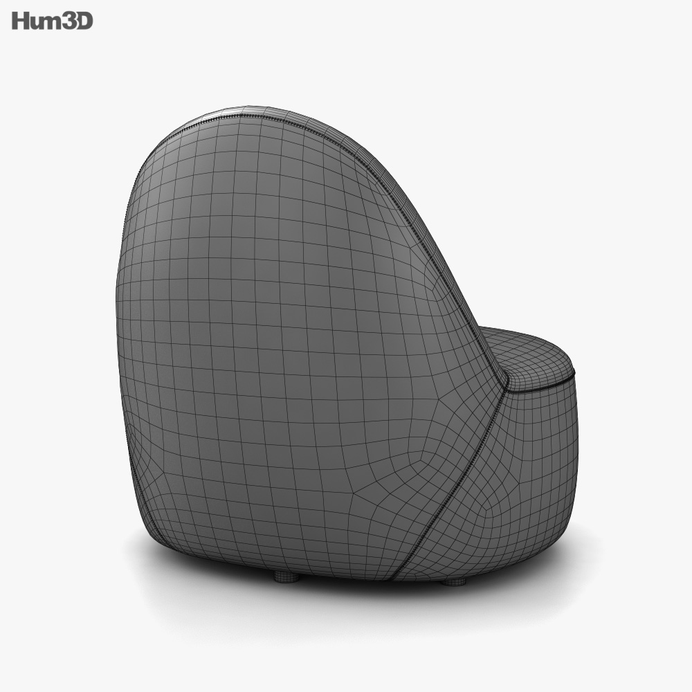 Bernhardt Design Mitt Armchair 3D model Download in MAX, OBJ, FBX, C4D