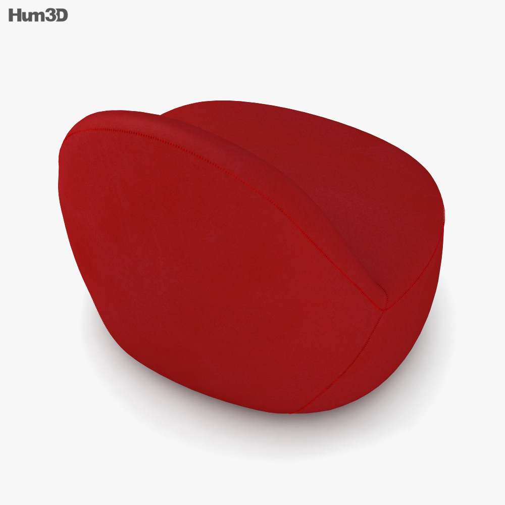 Bernhardt Design Mitt Armchair 3D model Download in MAX, OBJ, FBX, C4D