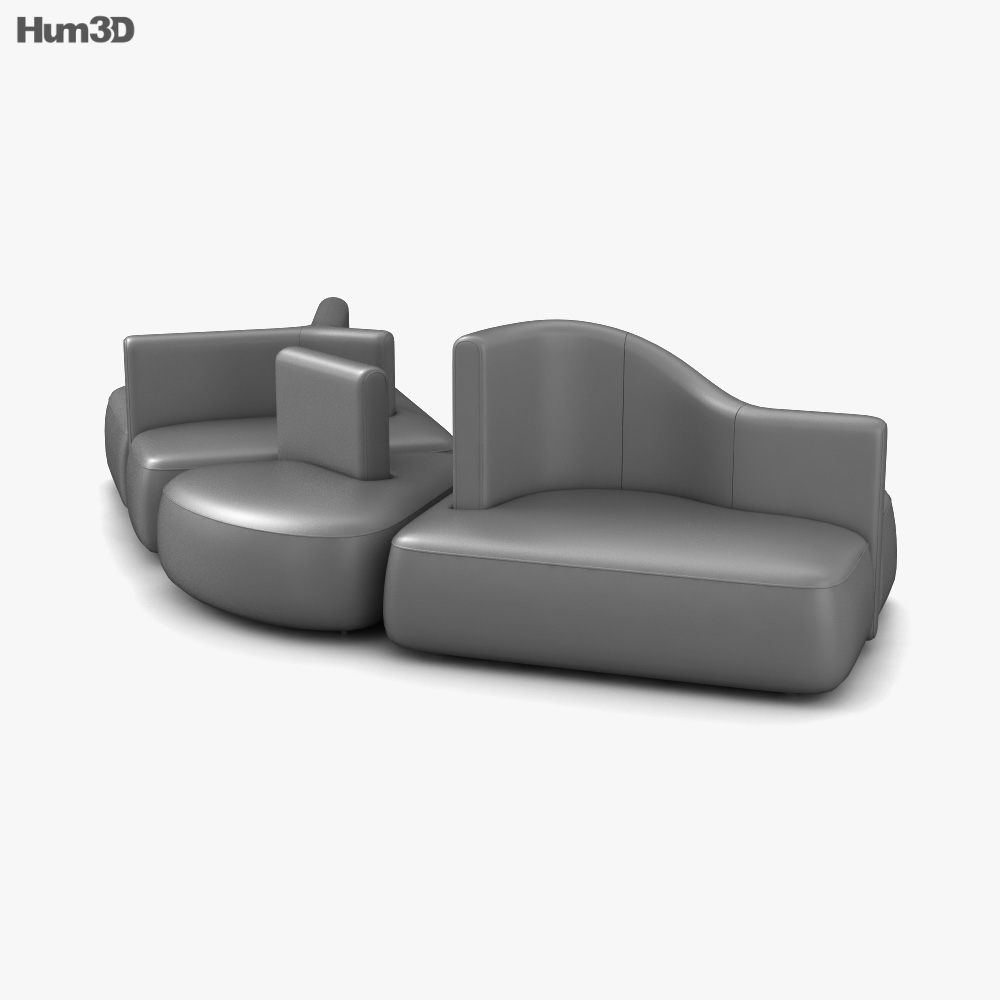 BoConcept Ottawa Sofa 3D model Download in MAX, OBJ, FBX, C4D