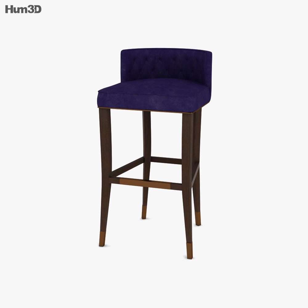 Brabbu Bourbon Bar stool 3D model
