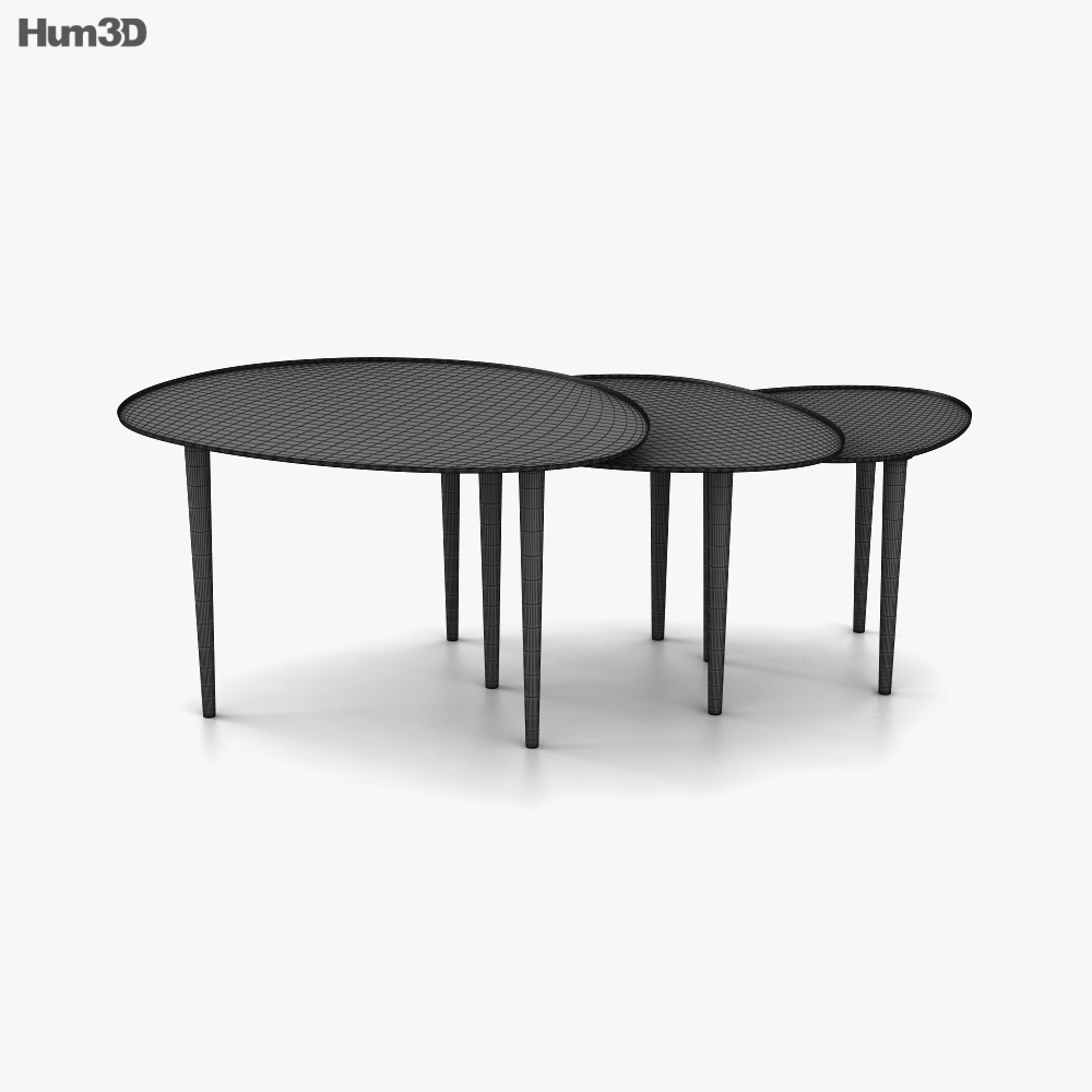 CB2 Lucent Nesting Table 3D model - Download in MAX, OBJ, FBX, C4D
