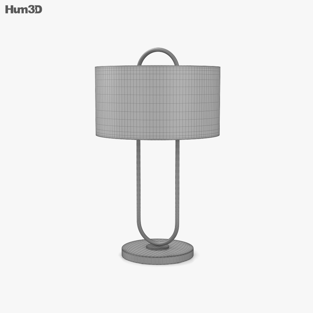 CB2 Warner table lamp 3D model Download in MAX, OBJ, FBX, C4D
