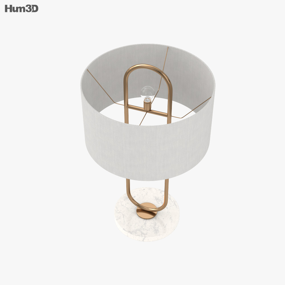 CB2 Warner table lamp 3D model Download in MAX, OBJ, FBX, C4D