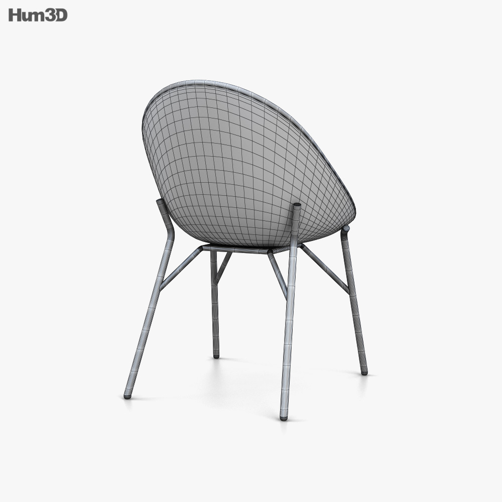 Calligaris Lilly Chair 3D model Download in MAX, OBJ, FBX, C4D