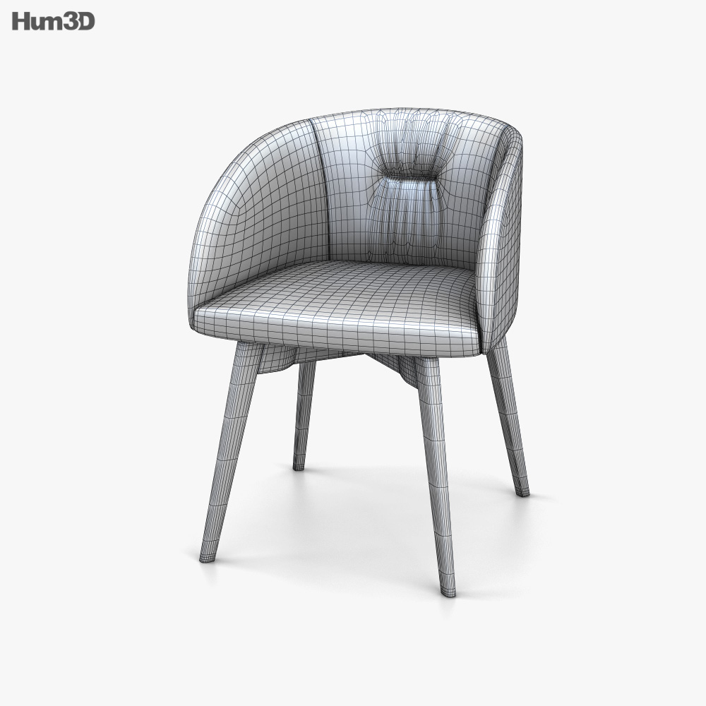 Calligaris Rosie Soft Chair 3D model Download in MAX, OBJ, FBX, C4D