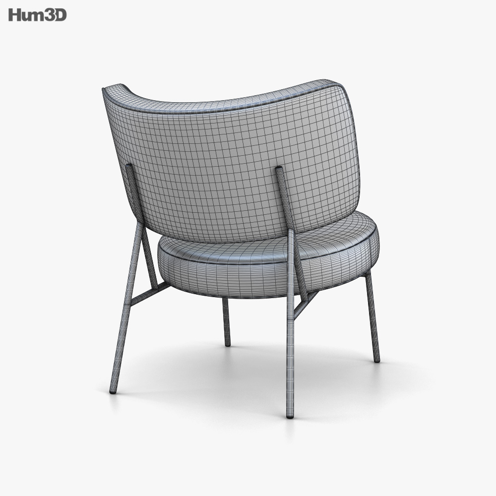 Calligaris Coco Lounge chair 3D model Download in MAX, OBJ, FBX, C4D