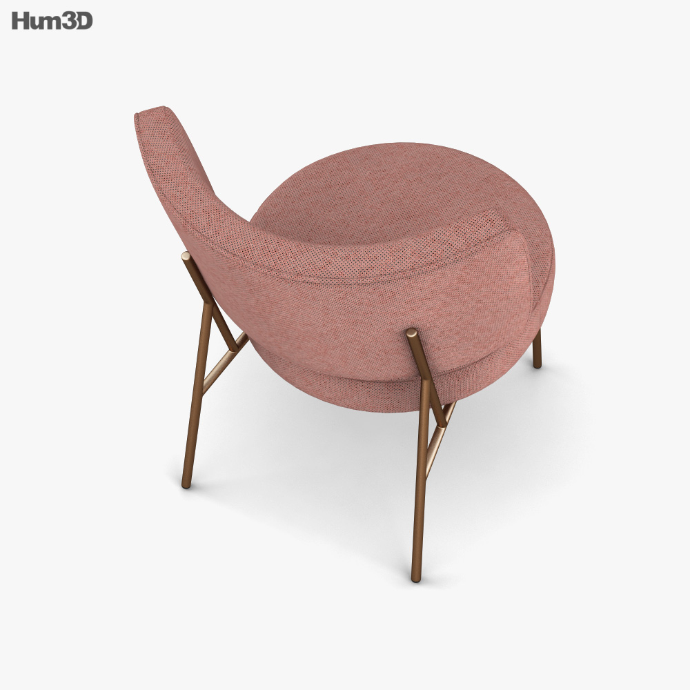 Calligaris Coco Lounge chair 3D model Download in MAX, OBJ, FBX, C4D