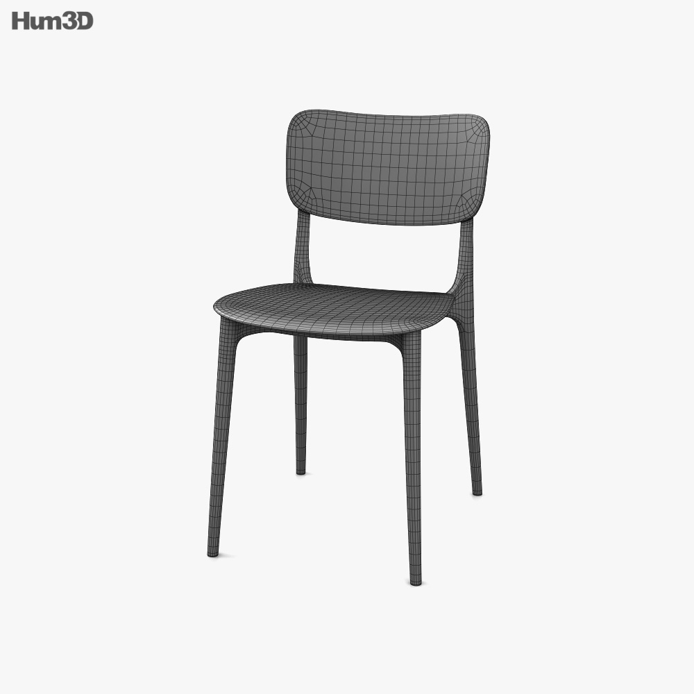 Calligaris Liberty Chair 3D model Download in MAX, OBJ, FBX, C4D