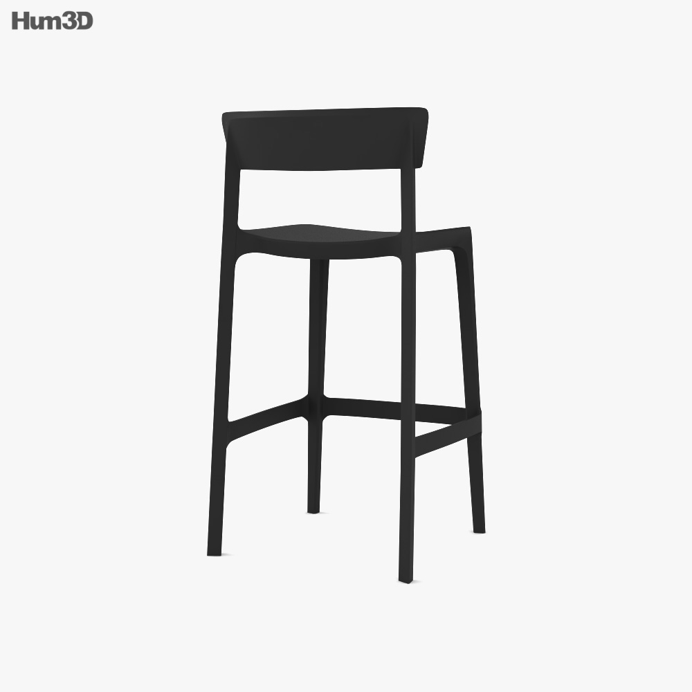 Calligaris Skin Bar stool 3D model Download in MAX, OBJ, FBX, C4D
