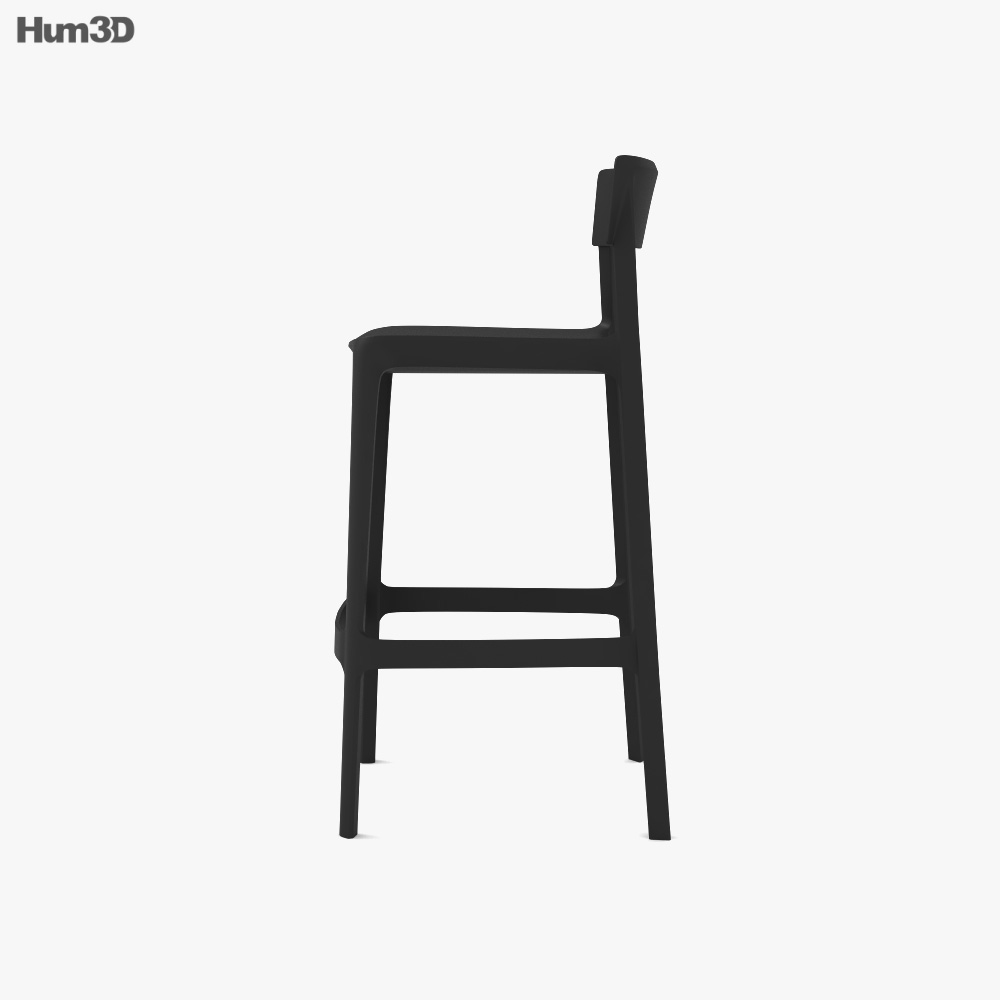 Calligaris Skin Bar stool 3D model Download in MAX, OBJ, FBX, C4D