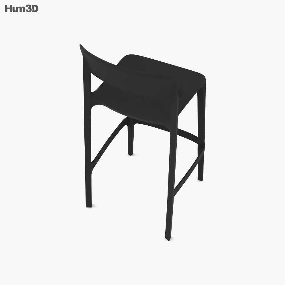 Calligaris Skin Bar stool 3D model Download in MAX, OBJ, FBX, C4D