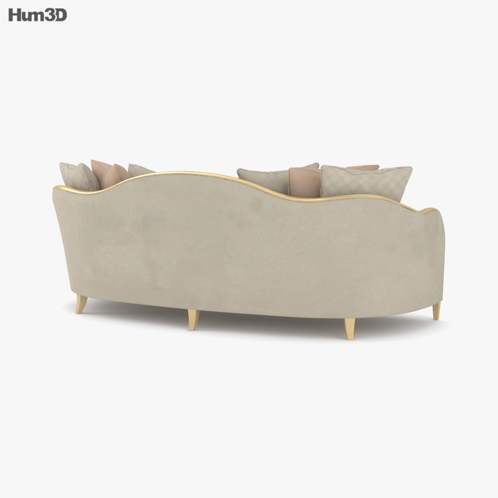 Caracole Adela Sofa 3D model Download in MAX, OBJ, FBX, C4D