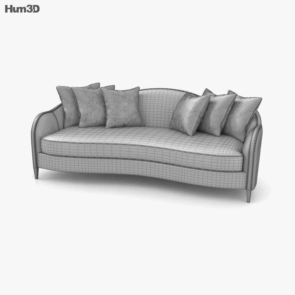 Caracole Adela Sofa 3D model Download in MAX, OBJ, FBX, C4D