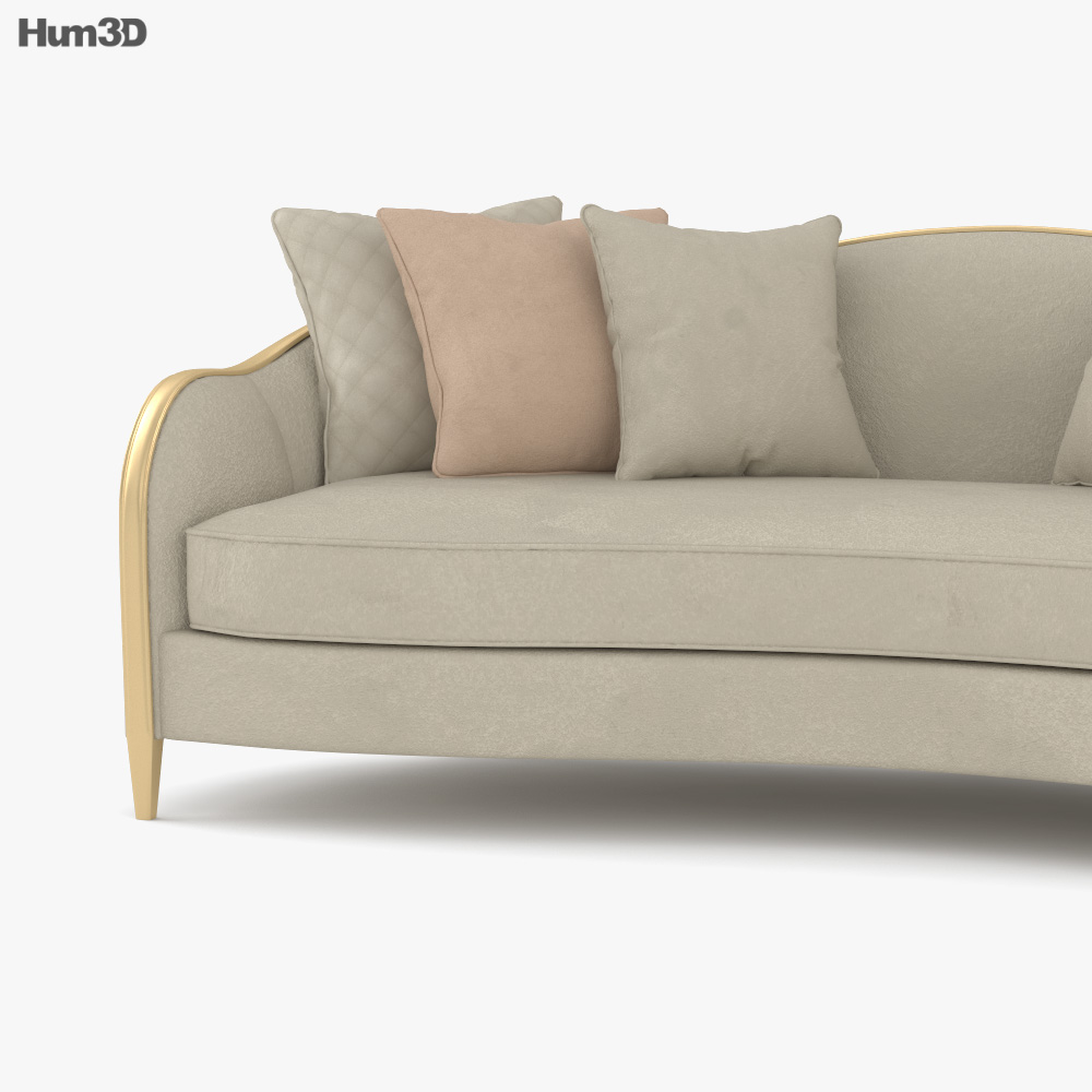 Caracole Adela Sofa 3D model Download in MAX, OBJ, FBX, C4D
