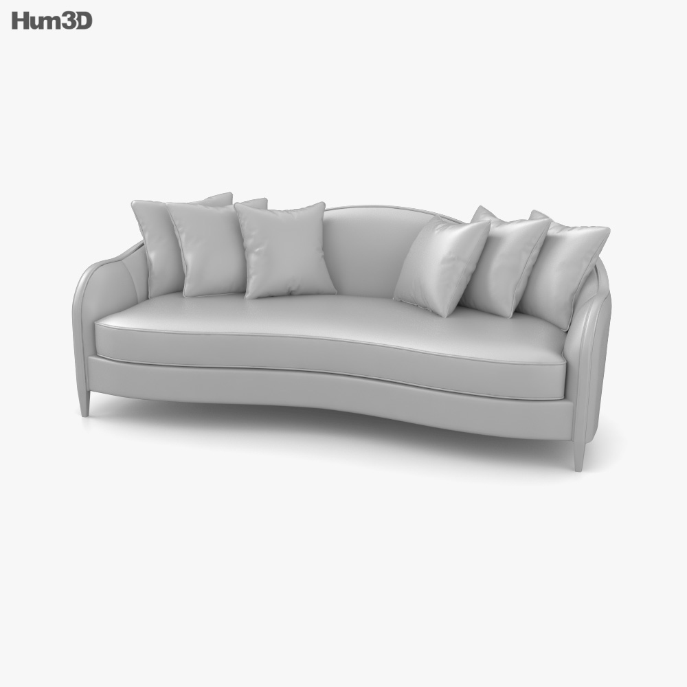 Caracole Adela Sofa 3D model Download in MAX, OBJ, FBX, C4D
