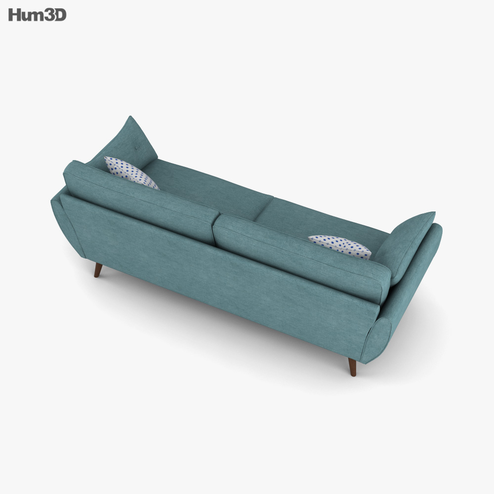DFS Zinc Express Sofa 3D model Download in MAX, OBJ, FBX, C4D