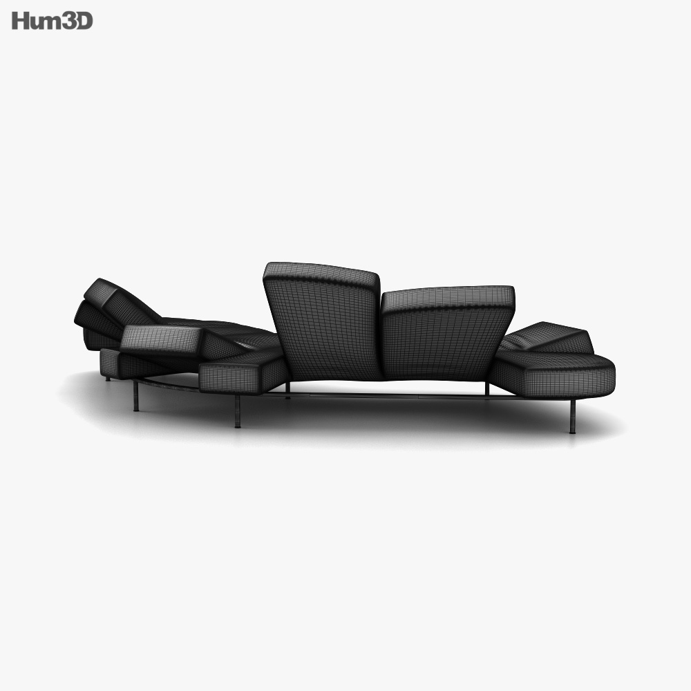 Edra Flap Sofa 3D model Download in MAX, OBJ, FBX, C4D