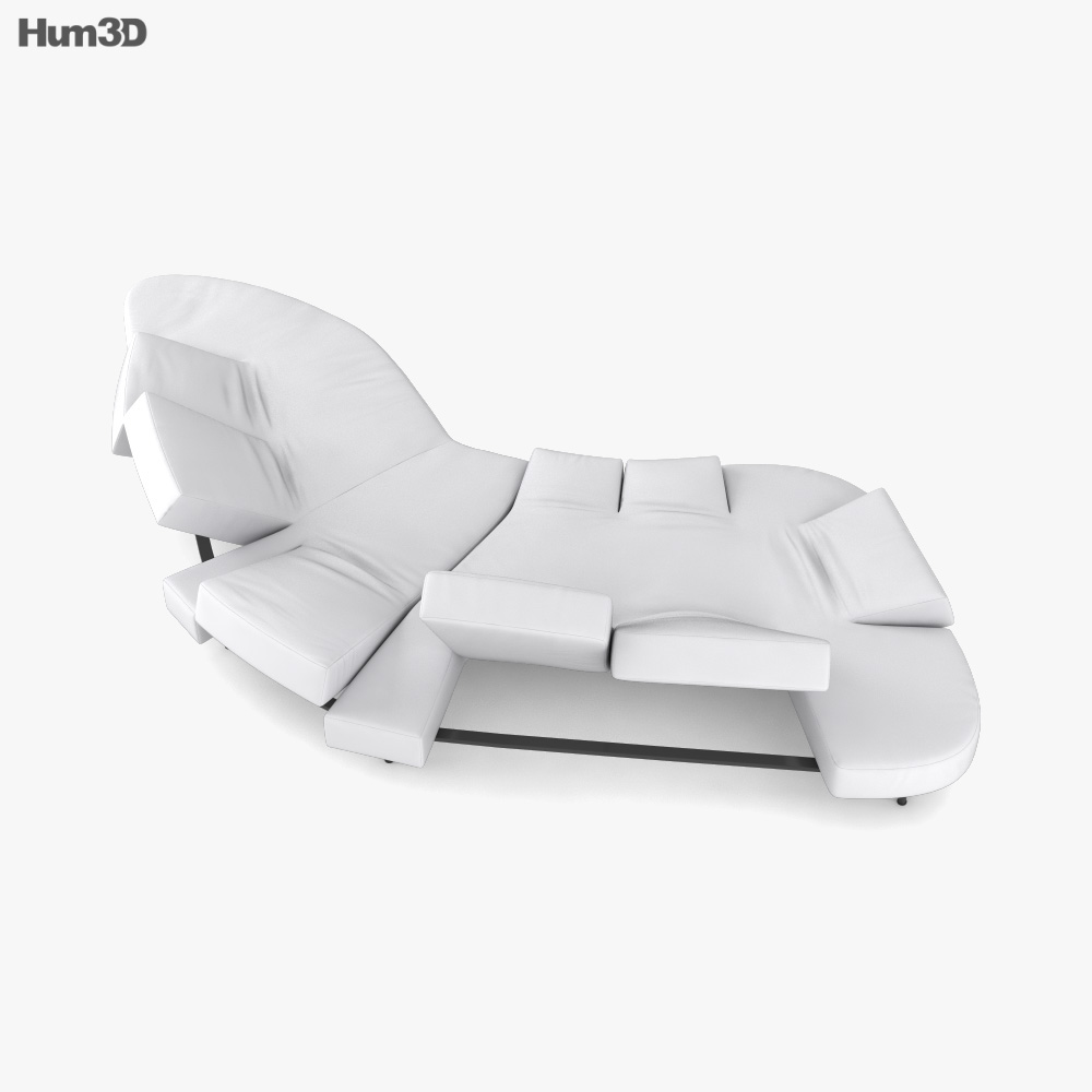 Edra Flap Sofa 3D model Download in MAX, OBJ, FBX, C4D