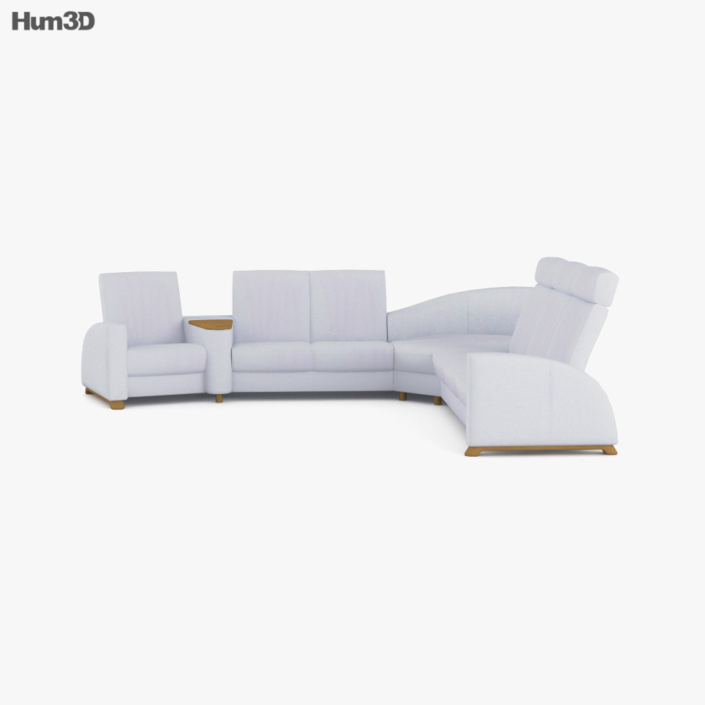 Ekornes Aurion Corner sofa 3D model