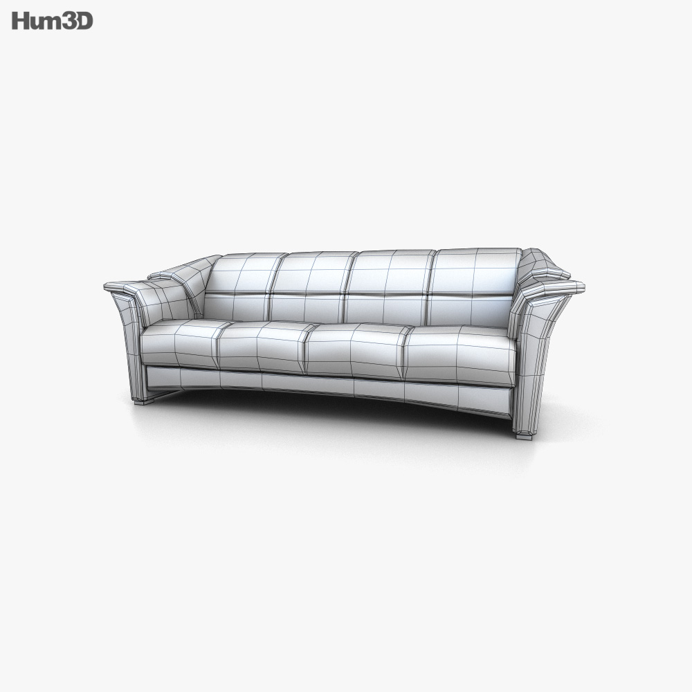 Ekornes Oslo Sofa 3D model Download in MAX, OBJ, FBX, C4D