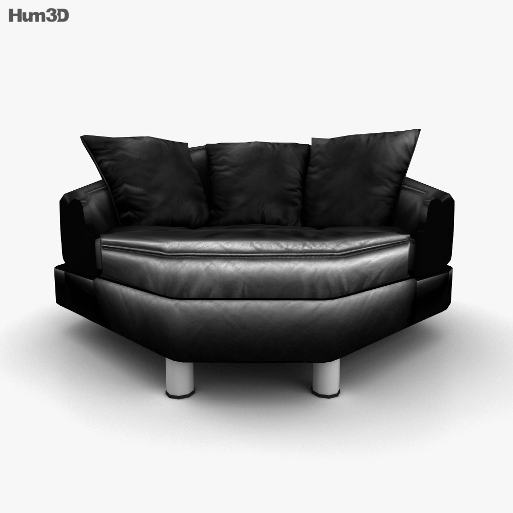 Ekornes Space Medium Corner sofa 3D model