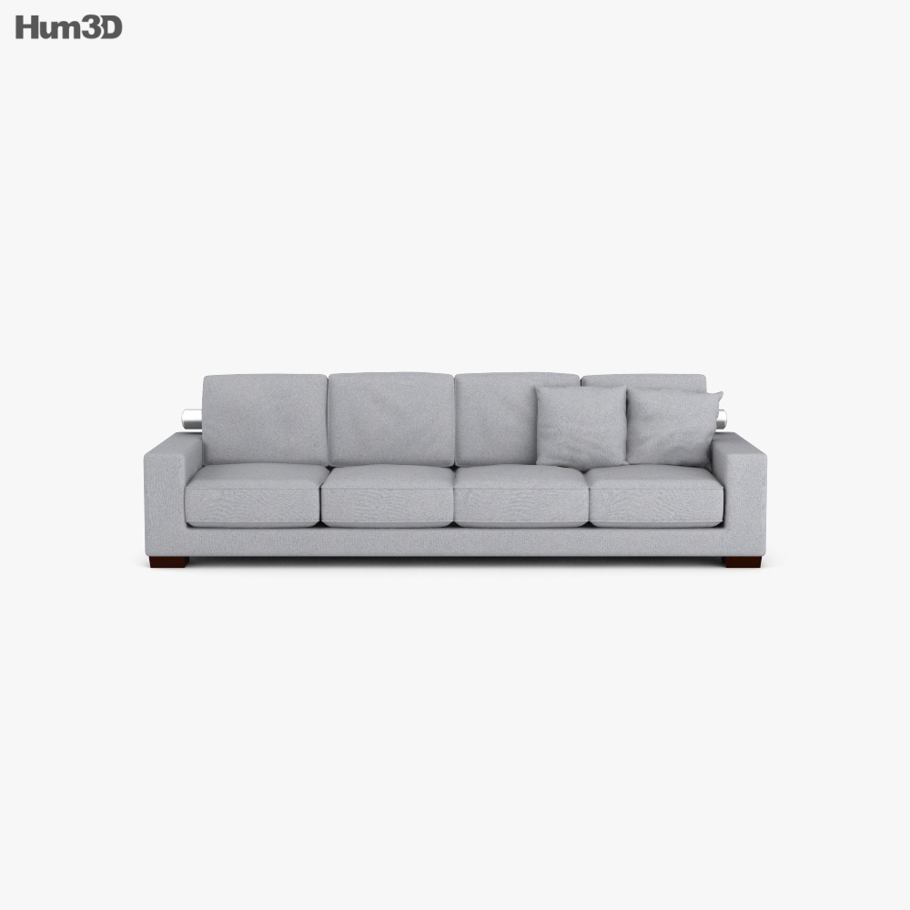 Felix II Canapé-lit 3 places en tissu crème