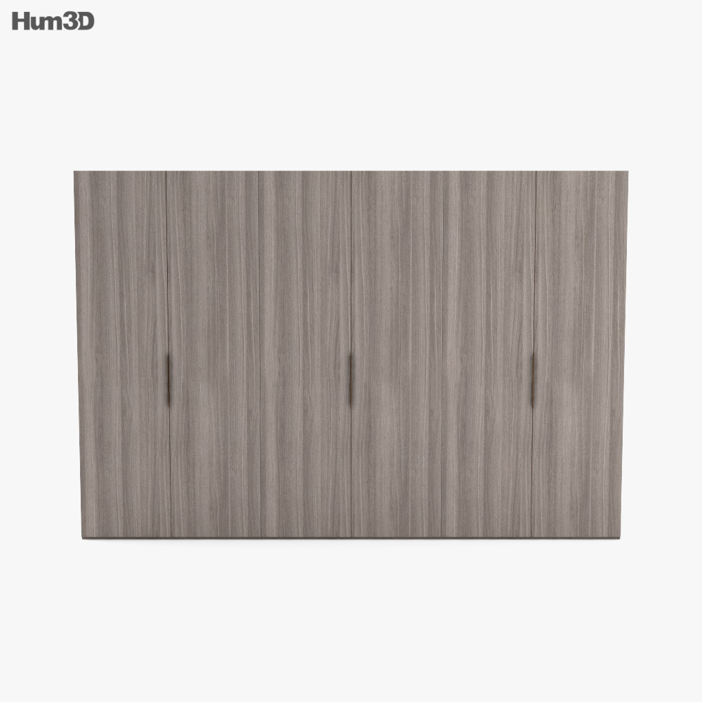 Flou Guardaroba Wardrobe 3D model - Download in MAX, OBJ, FBX, C4D