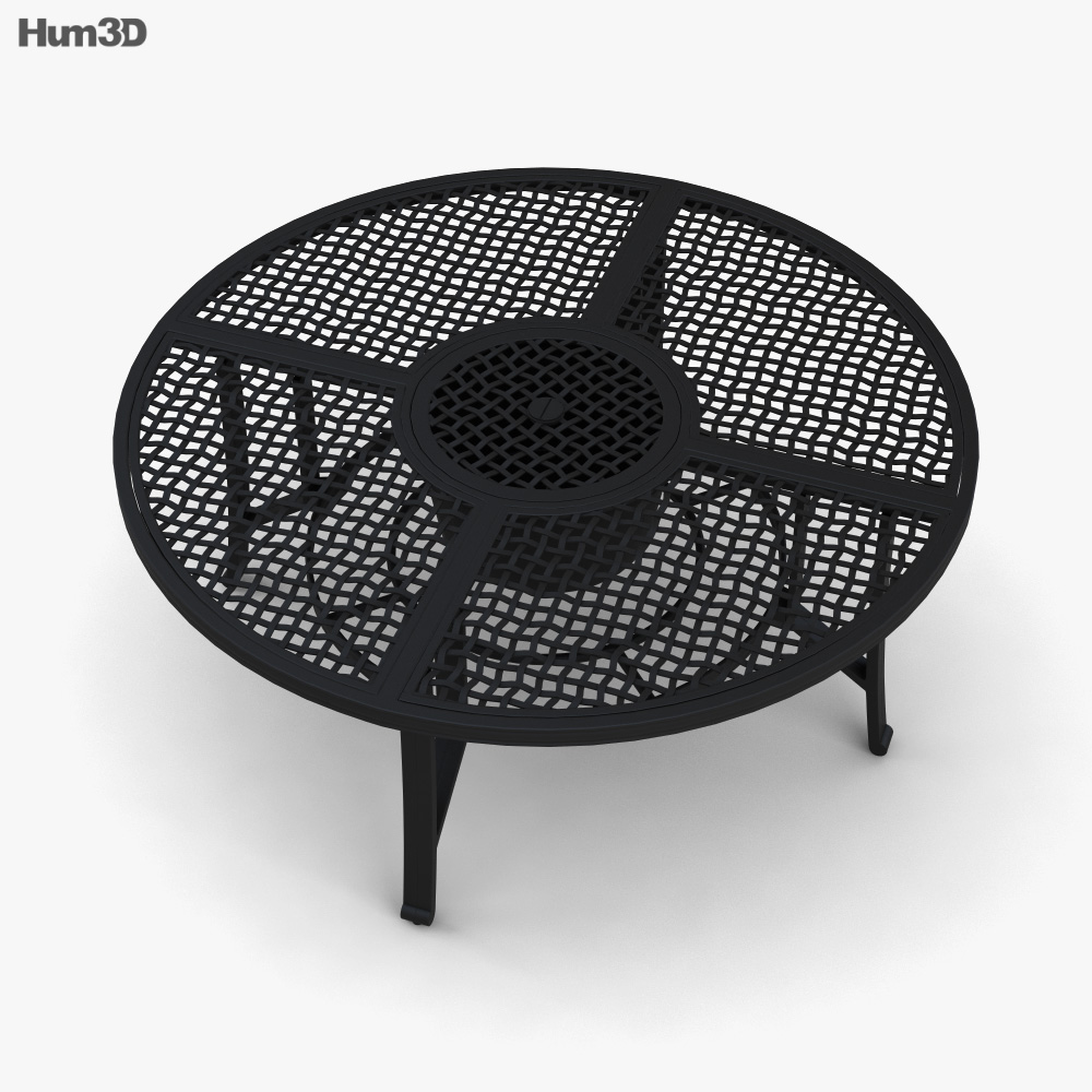 Hartman Jamie Oliver Fire Pit Lounge table 3D model Download in MAX, OBJ, FBX, C4D