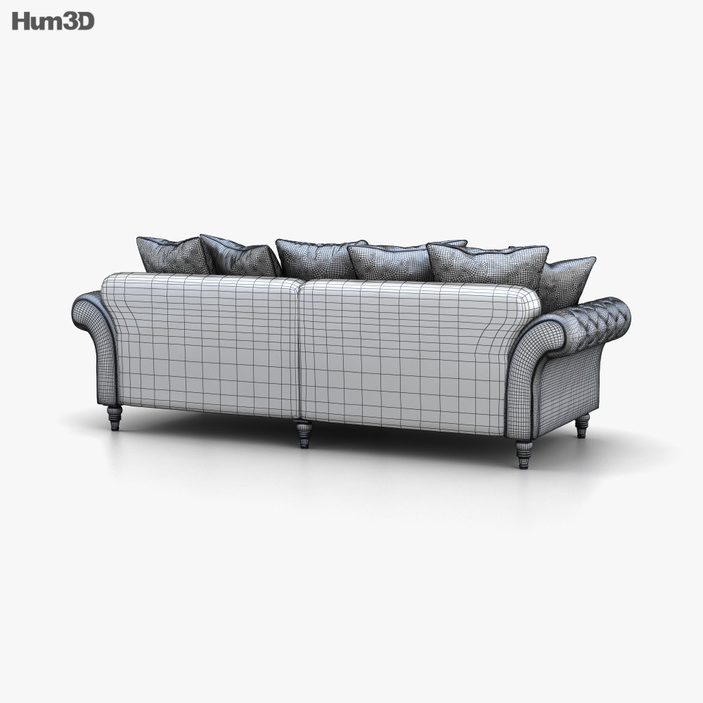 Edmonton Grand Split Sofa 3D model Download in MAX, OBJ, FBX, C4D