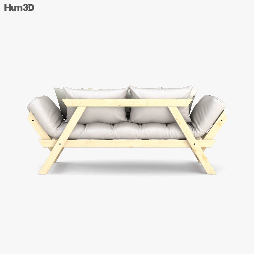 Alula Futon Sofa 3D model - Download in MAX, OBJ, FBX, C4D