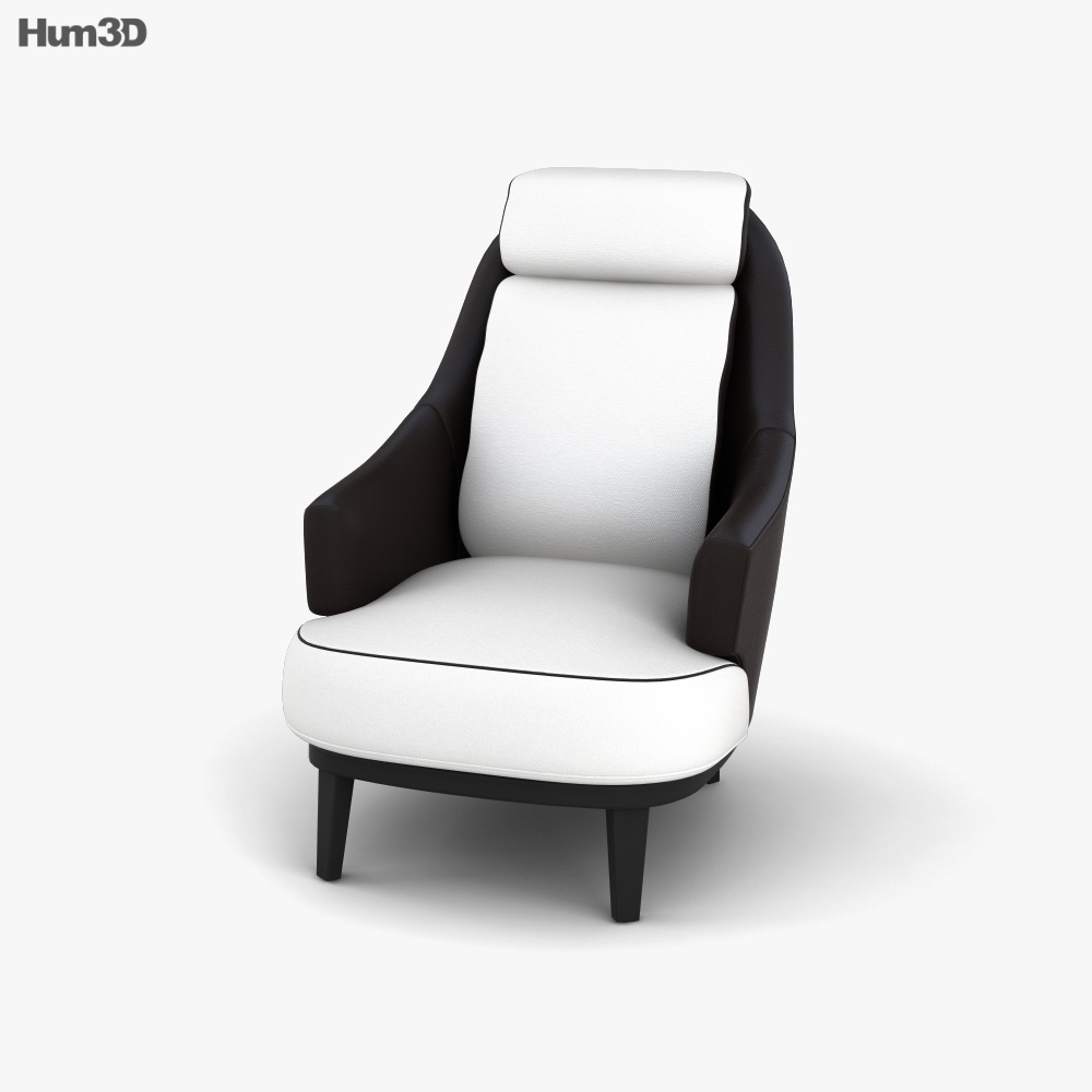 Bellini High Back Armchair 3D model