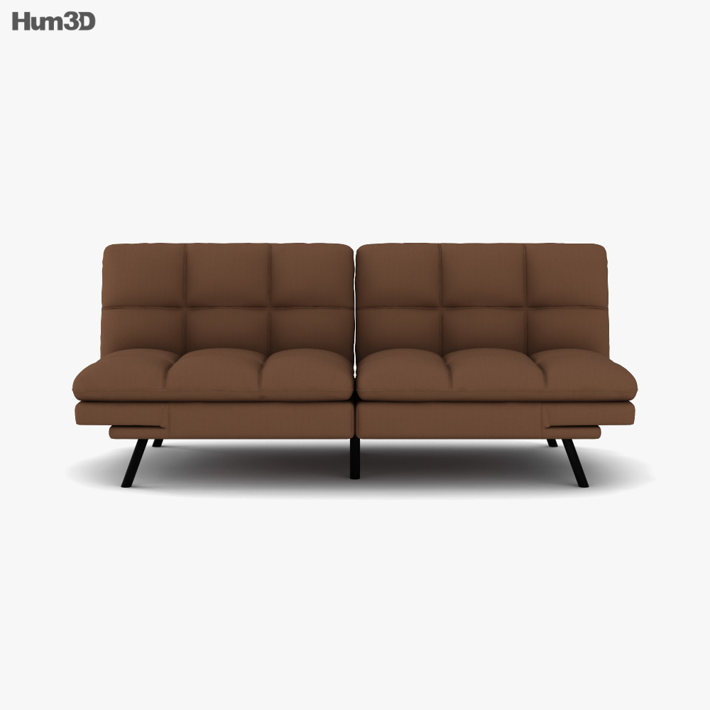 Mainstays Memory Foam Futon 3D model Download in MAX, OBJ, FBX, C4D