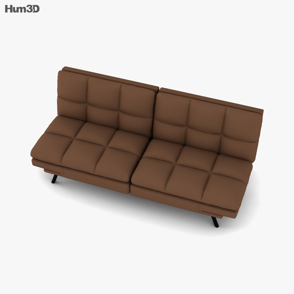 Mainstays Memory Foam Futon 3D model Download in MAX, OBJ, FBX, C4D