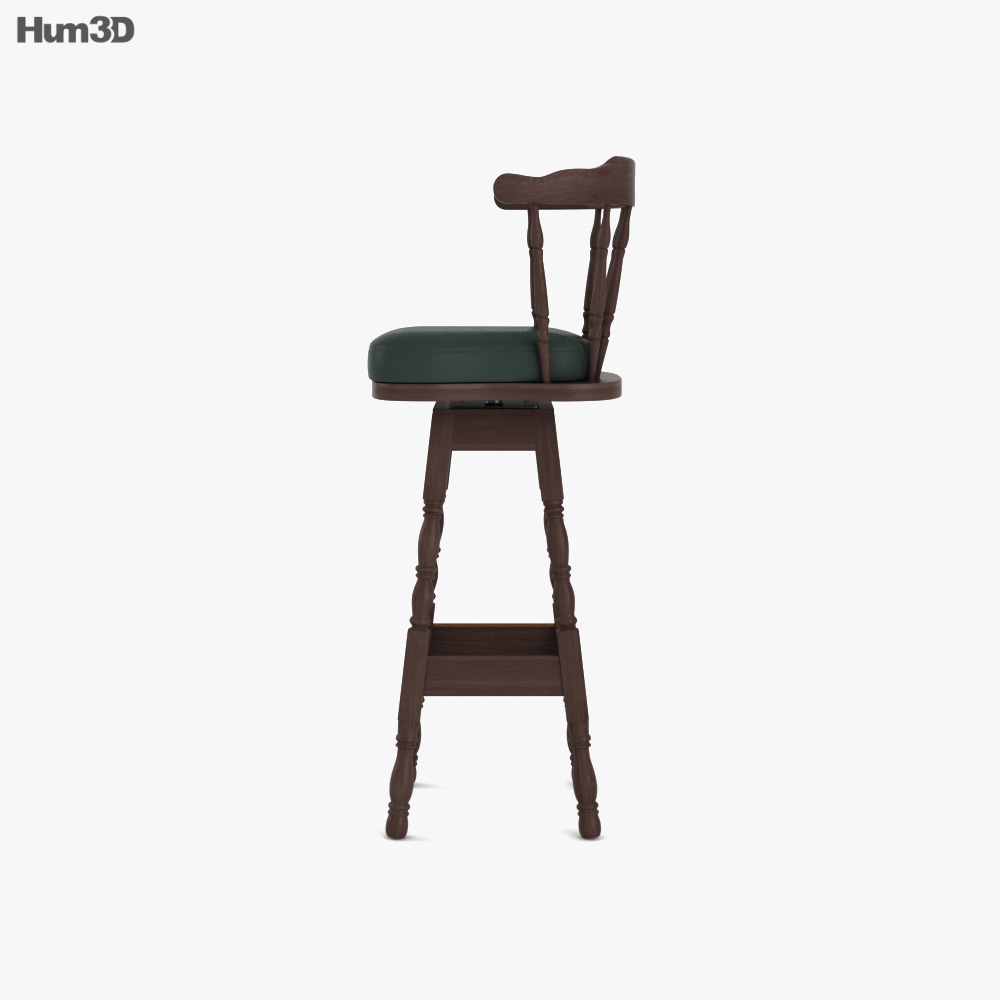 Captain Bar stool 3D model - Download in MAX, OBJ, FBX, C4D
