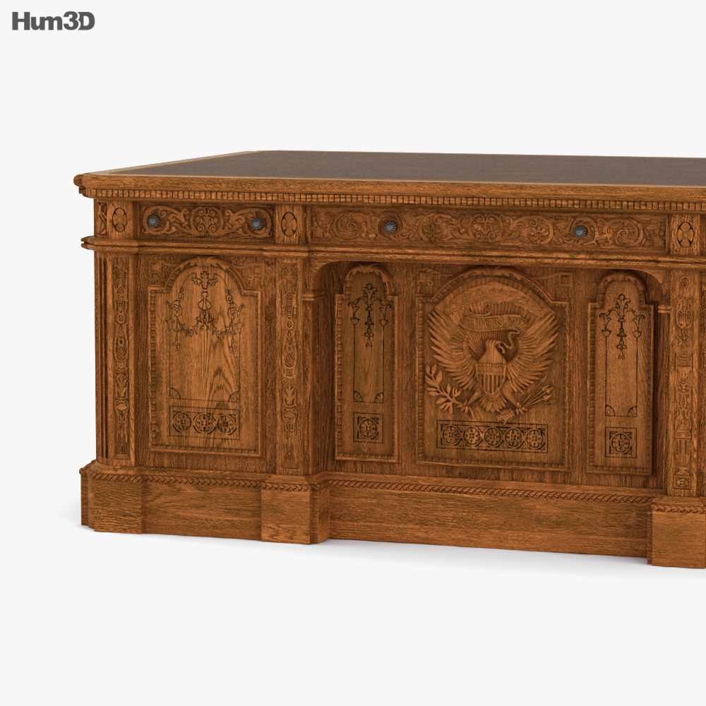 Resolute desk 3D model - Download in MAX, OBJ, FBX, C4D