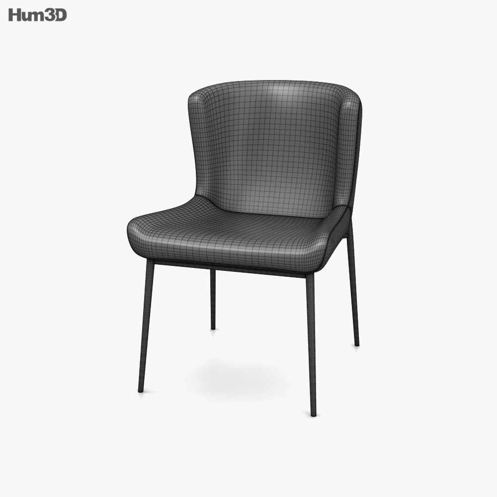 Kirsten Dining chair 3D model - Download in MAX, OBJ, FBX, C4D