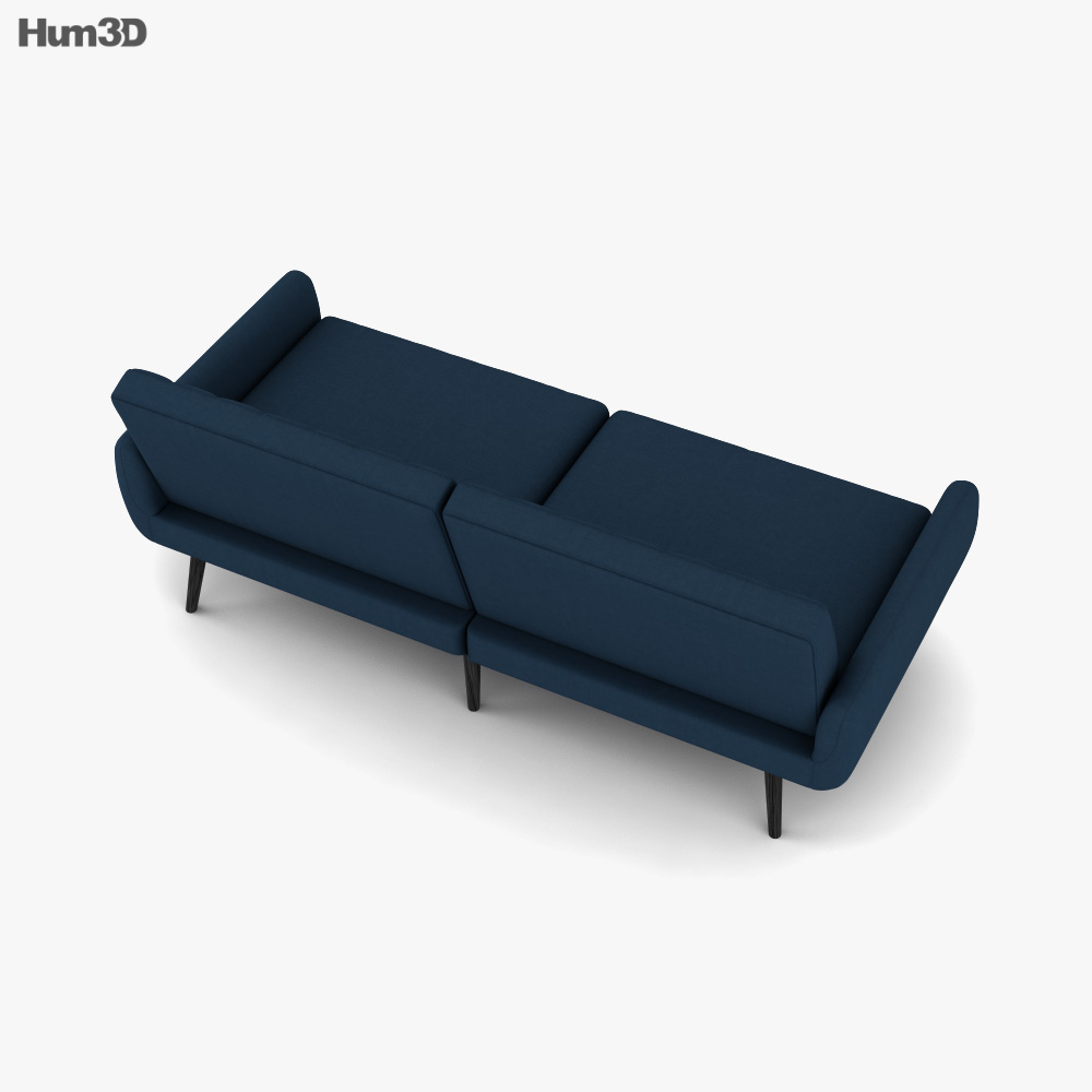 Harndrup bed sofa 3D model Download in MAX, OBJ, FBX, C4D