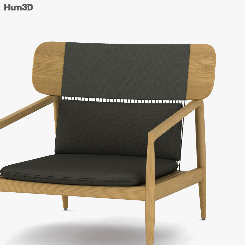 Gloster Archi Lounge chair 3D model Download in MAX, OBJ, FBX, C4D